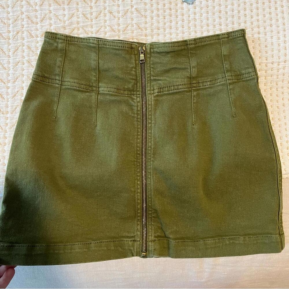 Green Cargo Skirt